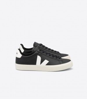 VEJA CAMPO LEATHER BLACK WHITE | VJ24507