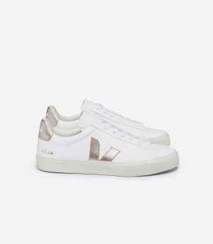 VEJA CAMPO LEATHER WHITE PLATINE | VJ24509