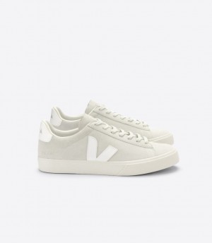 VEJA CAMPO SUEDE NATURAL WHITE | VJ24491