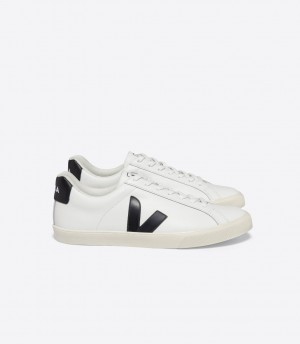 VEJA ESPLAR LEATHER WHITE BLACK | VJ24288