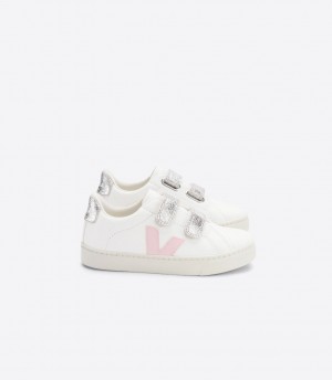 VEJA ESPLAR LEATHER WHITE PETALE SILVER | VJ24896