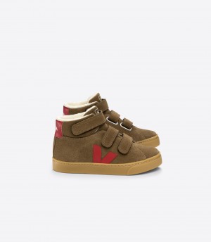 VEJA ESPLAR MID FURED SUEDE BROWN PEKIN | VJ24880