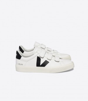 VEJA RECIFE LEATHER WHITE BLACK | VJ24609