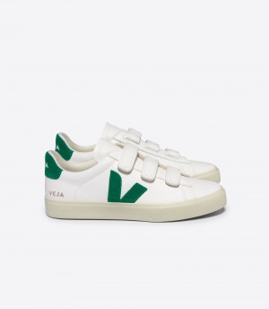 VEJA RECIFE LEATHER WHITE EMERAUDE | VJ24357