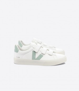 VEJA RECIFE LEATHER WHITE MATCHA | VJ24355