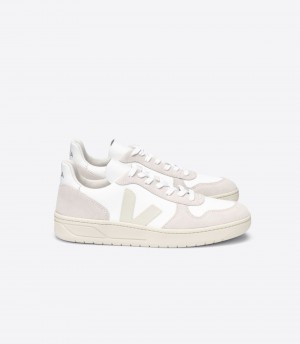 VEJA V-10 B-MESH WHITE NATURAL PIERRE | VJ24243