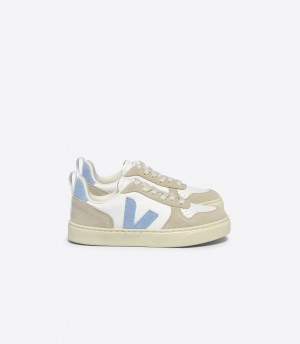 VEJA V-10 LACES WHITE STEEL ALMOND | VJ24873