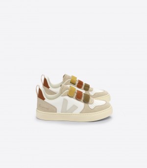 VEJA V-10 LEATHER VEJA X BONPOINT MULTICO ALMOND | VJ24824