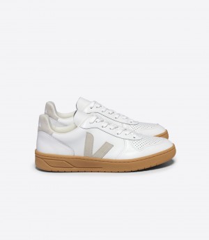 VEJA V-10 LEATHER WHITE NATURAL | VJ24239