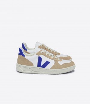 VEJA V-10 LEATHER WHITE PAROS SAHARA | VJ24550