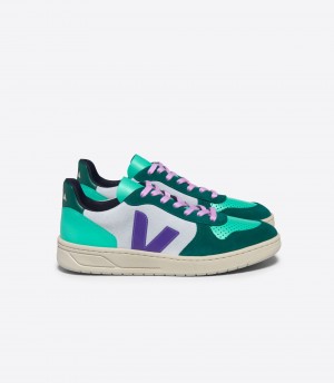 VEJA V-10 SUEDE MULTICO SWAN PURPLE PIERRE | VJ24545