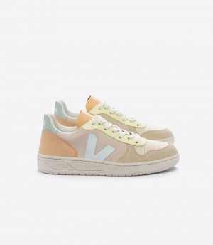 VEJA V-10 SUEDE SABLE MENTHOL MULTICO | VJ24541