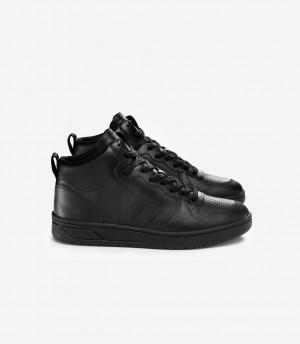 VEJA V-15 LEATHER FULL BLACK | VJ24312