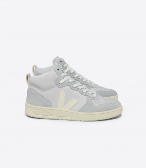 VEJA V-15 LEATHER PEARL CASHEW | VJ24310