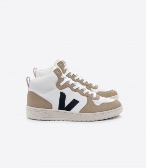 VEJA V-15 LEATHER WHITE NAUTICO SAHARA | VJ24315