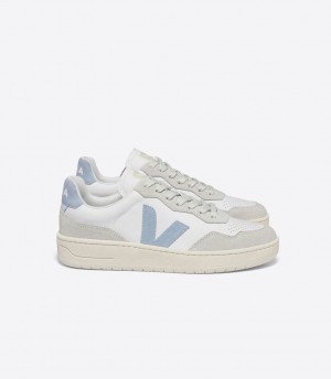 VEJA V-90 LEATHER WHITE STEEL | VJ24281