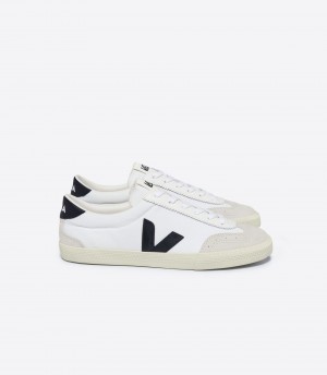 VEJA VOLLEY CANVAS WHITE BLACK | VJ24170