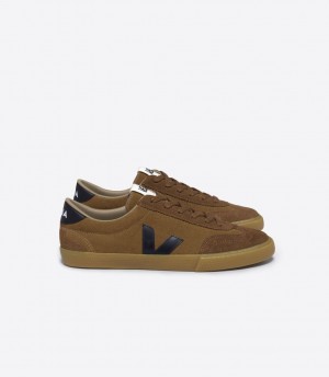 VEJA VOLLEY SUEDE CAMEL BLACK | VJ24473