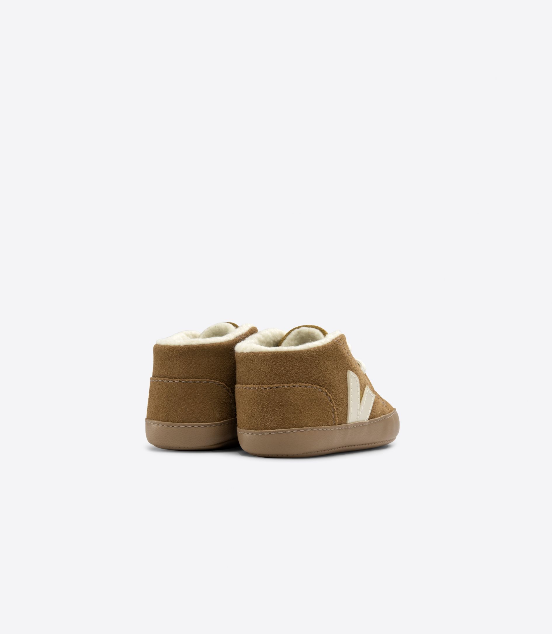 VEJA BABY FURED SUEDE CAMEL PIERRE | VJ24854