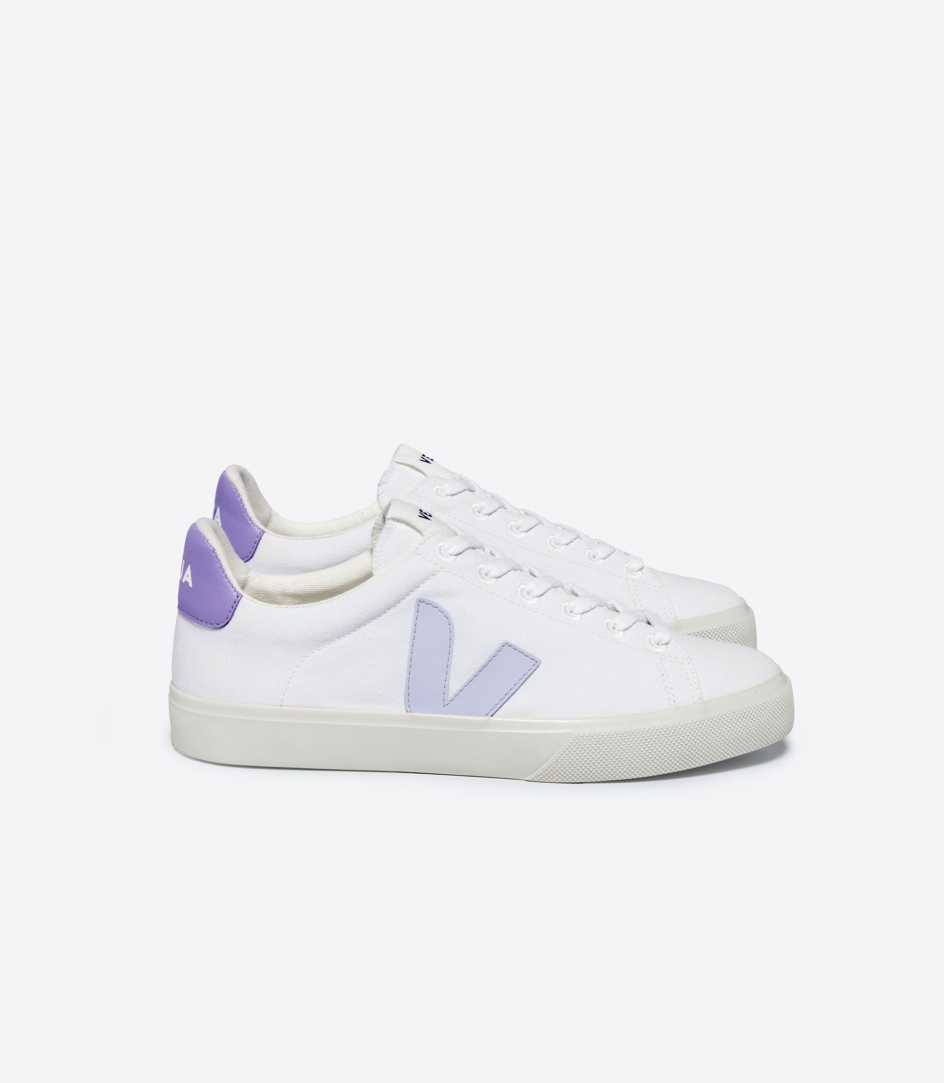 VEJA CAMPO CANVAS WHITE SWAN LAVANDE | VJ24481