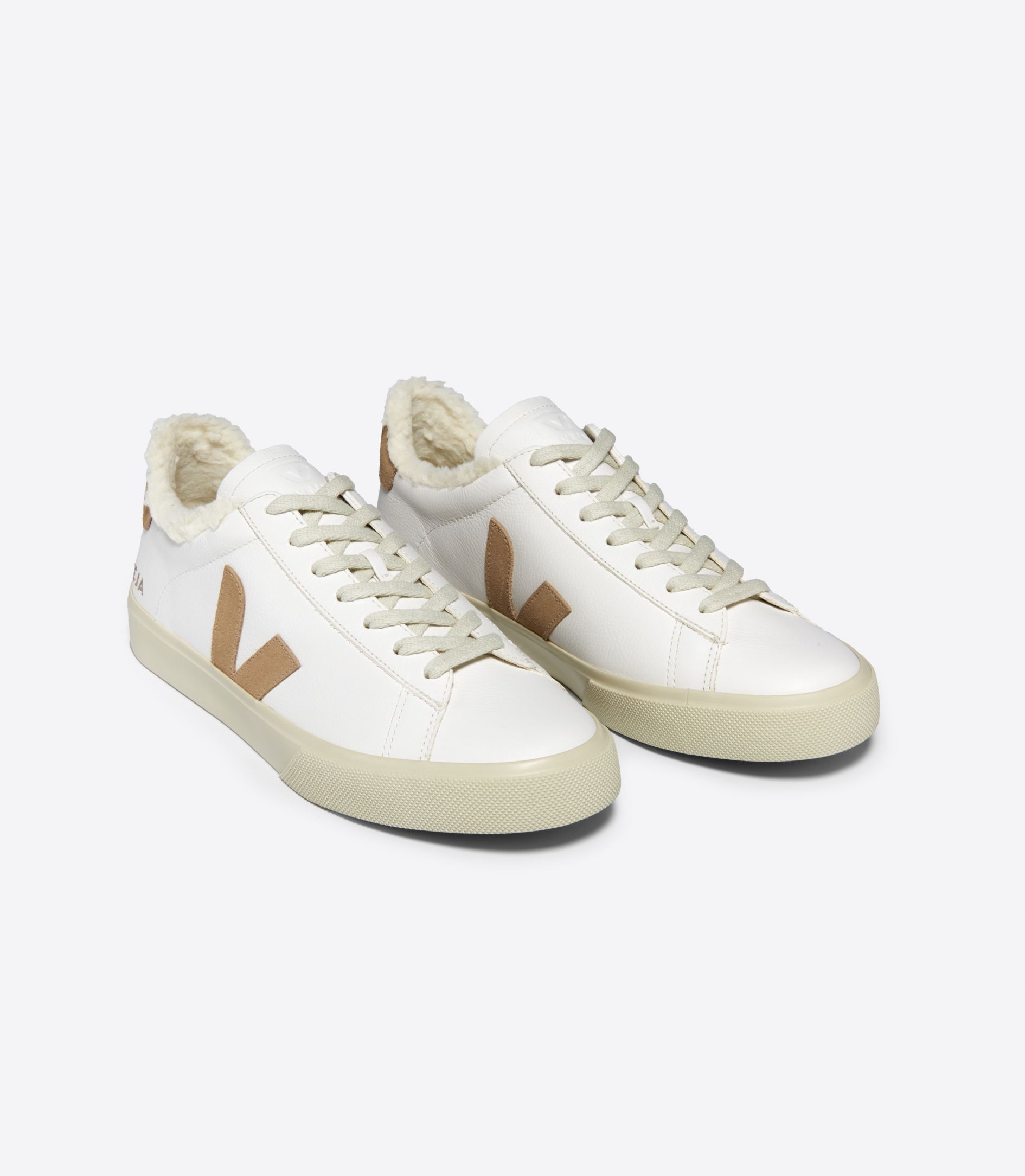 VEJA CAMPO FURED LEATHER WHITE DESERT | VJ24501