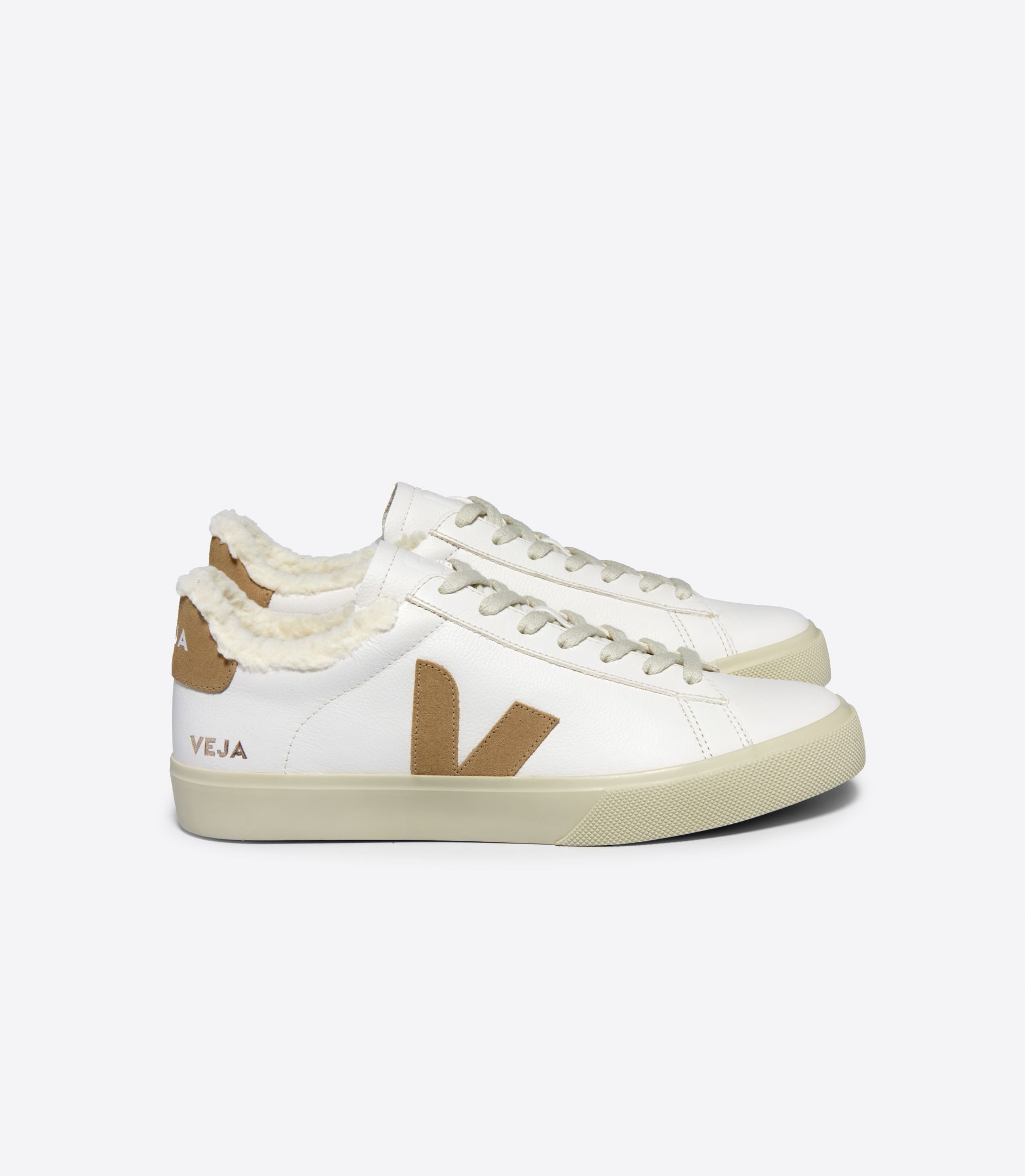 VEJA CAMPO FURED LEATHER WHITE DESERT | VJ24501