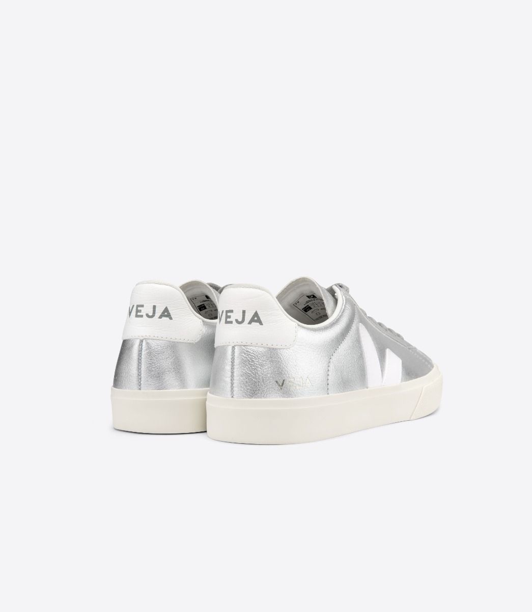 VEJA CAMPO LEATHER SILVER WHITE | VJ24505