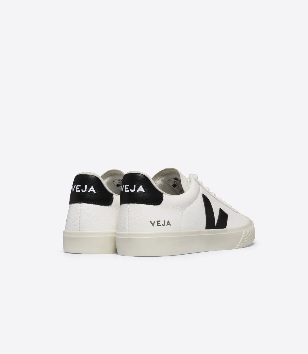 VEJA CAMPO LEATHER WHITE BLACK | VJ24211