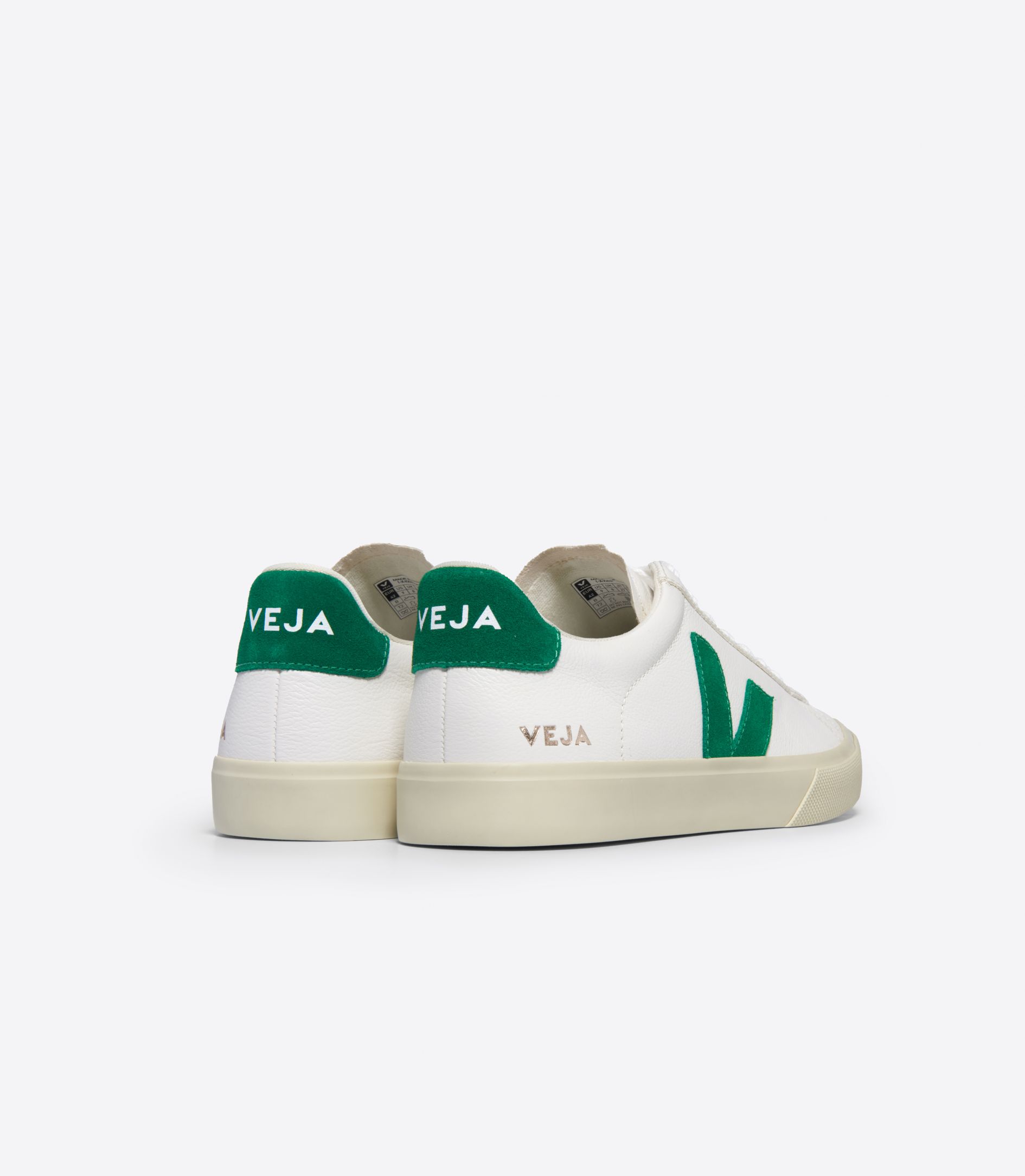 VEJA CAMPO LEATHER WHITE EMERAUDE | VJ24486