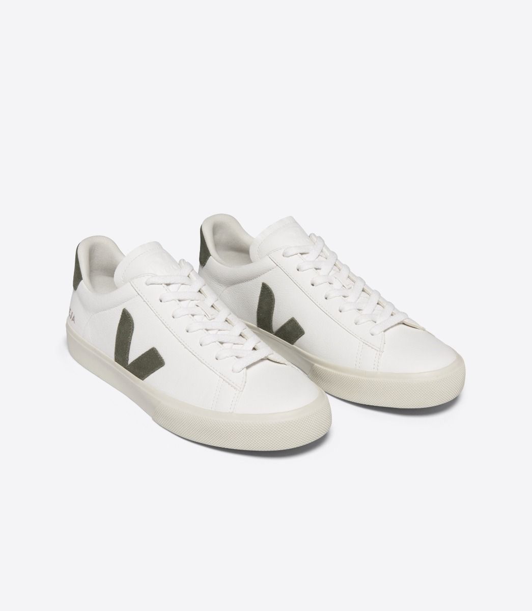 VEJA CAMPO LEATHER WHITE KAKI | VJ24208