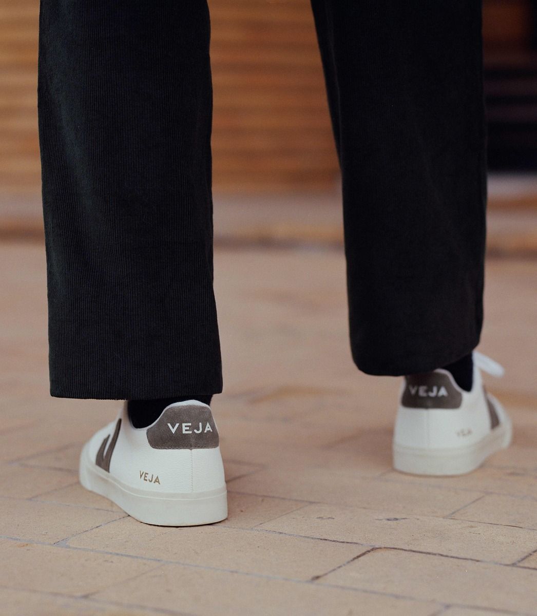 VEJA CAMPO LEATHER WHITE KAKI | VJ24208