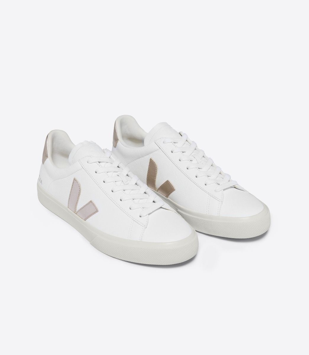 VEJA CAMPO LEATHER WHITE PLATINE | VJ24509