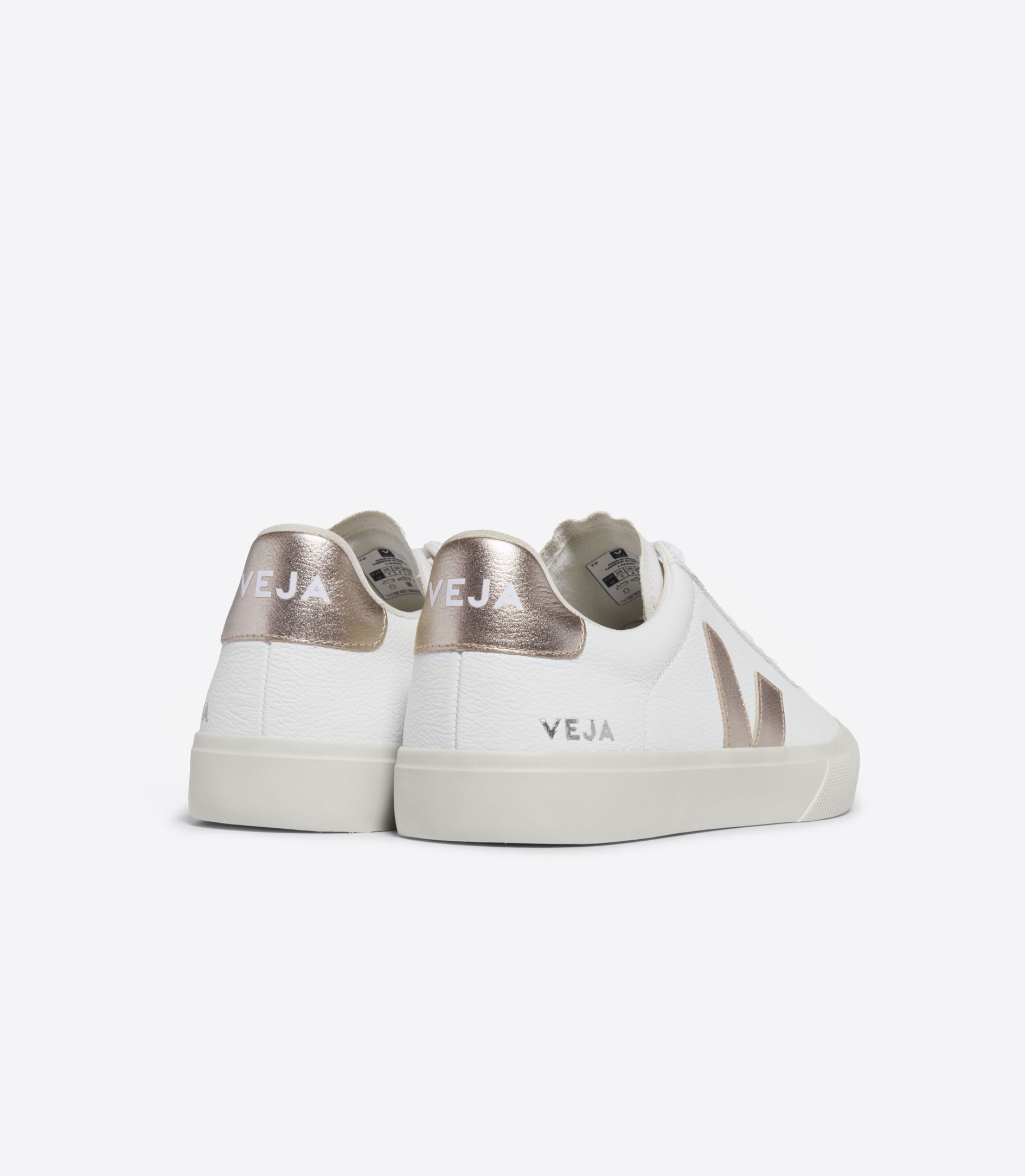 VEJA CAMPO LEATHER WHITE PLATINE | VJ24509