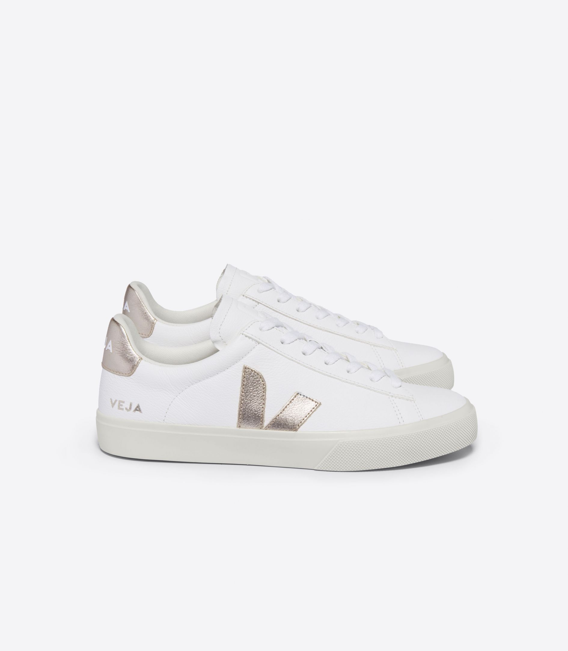 VEJA CAMPO LEATHER WHITE PLATINE | VJ24509