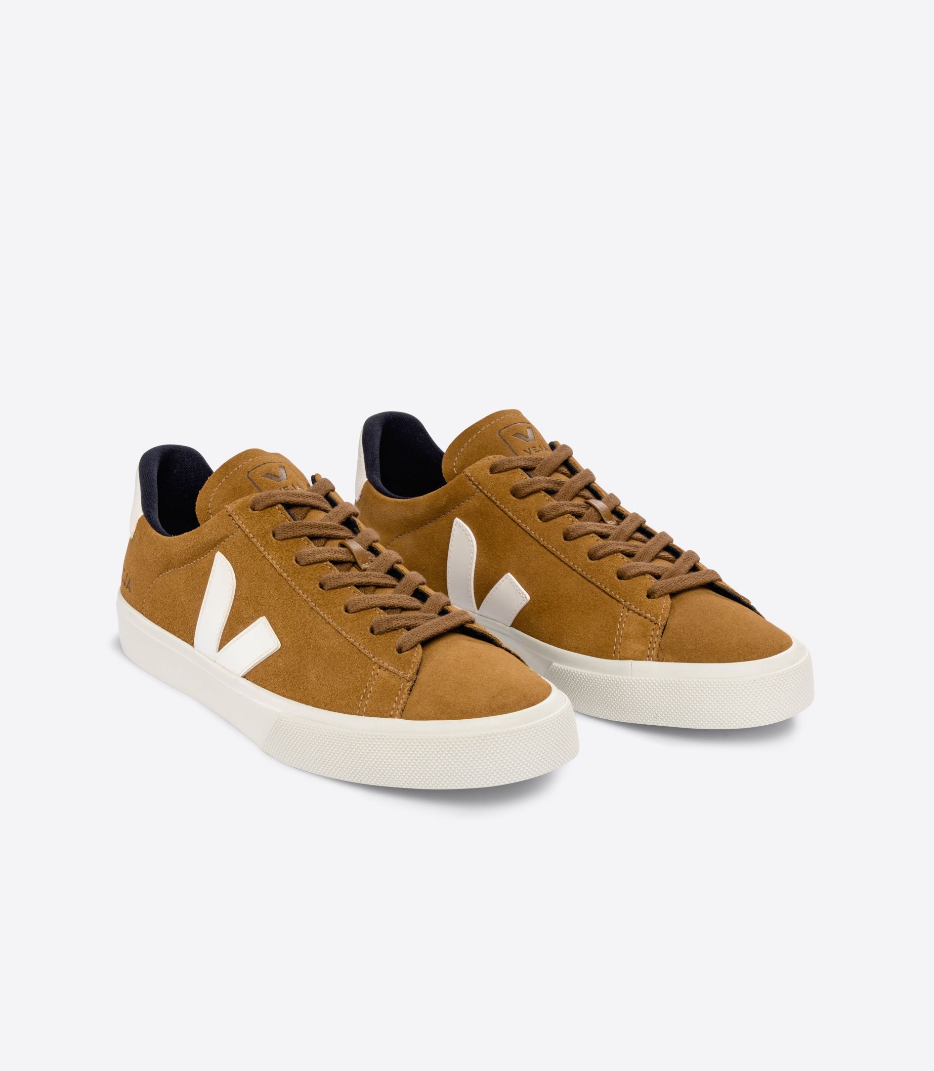 VEJA CAMPO SUEDE CAMEL WHITE | VJ24490