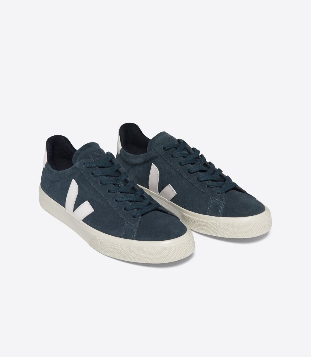 VEJA CAMPO SUEDE NAUTICO WHITE | VJ24193