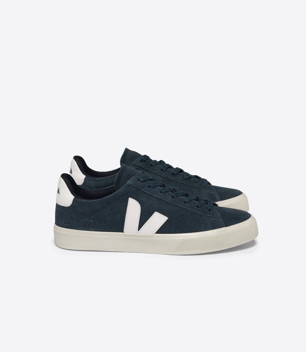 VEJA CAMPO SUEDE NAUTICO WHITE | VJ24497