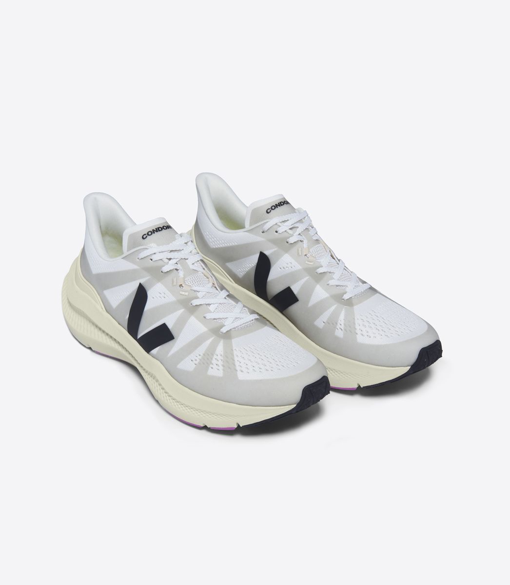 VEJA CONDOR 3 ENGINEERED-MESH WHITE BLACK | VJ24438