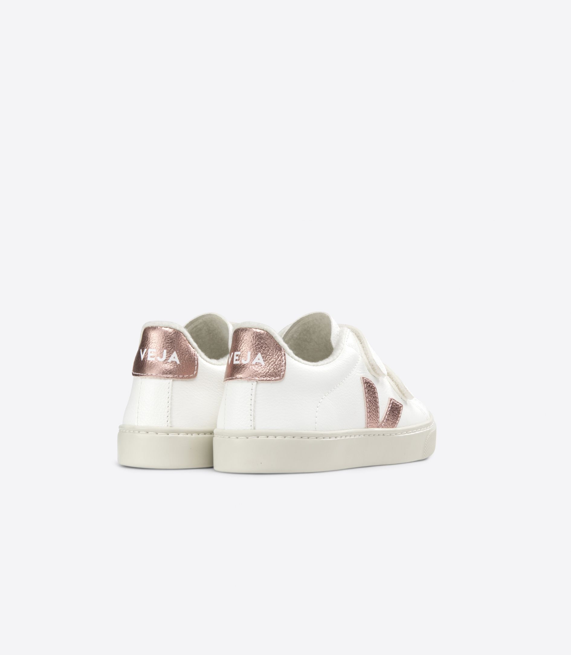 VEJA ESPLAR FURED LEATHER WHITE NACRE | VJ24802