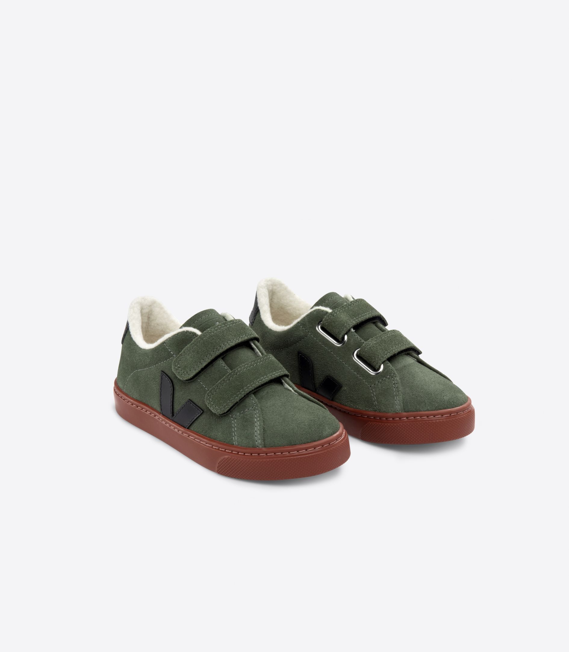 VEJA ESPLAR FURED SUEDE MUD BLACK | VJ24825