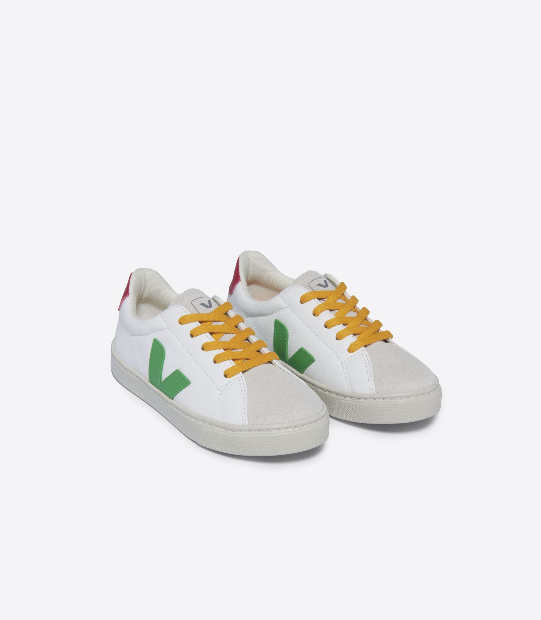 VEJA ESPLAR LACES LEATHER WHITE LEAF PEKIN | VJ24812