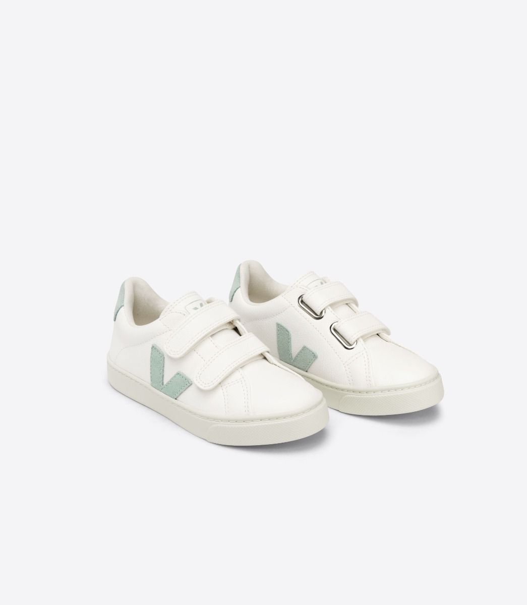 VEJA ESPLAR LEATHER WHITE MATCHA | VJ24857