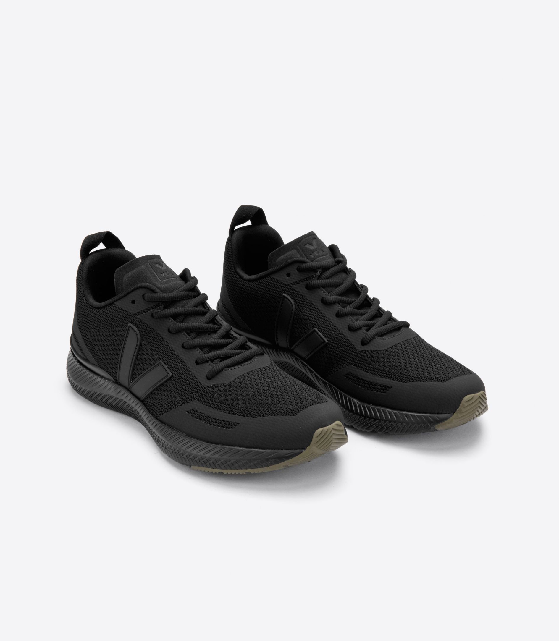 VEJA IMPALA ENGINEERED-MESH FULL BLACK KAKI | VJ24779