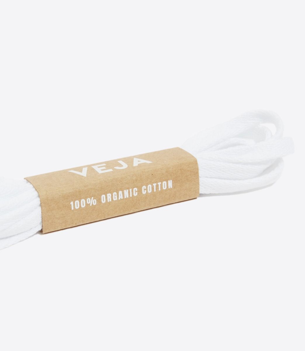 VEJA LACES ORGANIC COTTON WHITE | VJ24915