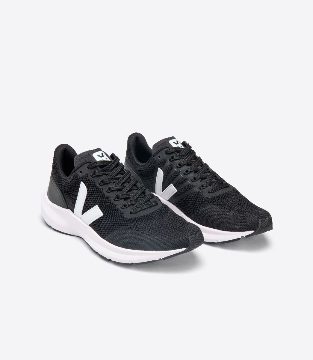 VEJA MARLIN V-KNIT BLACK WHITE | VJ24453