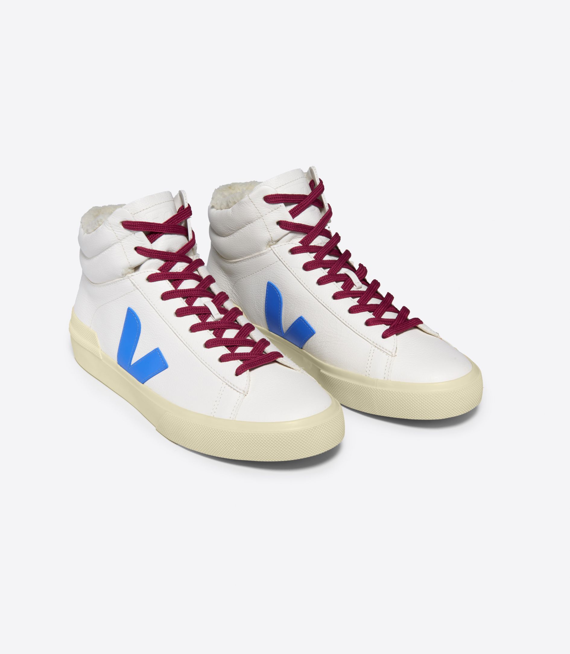 VEJA MINOTAUR FURED LEATHER WHITE EGEE | VJ24331