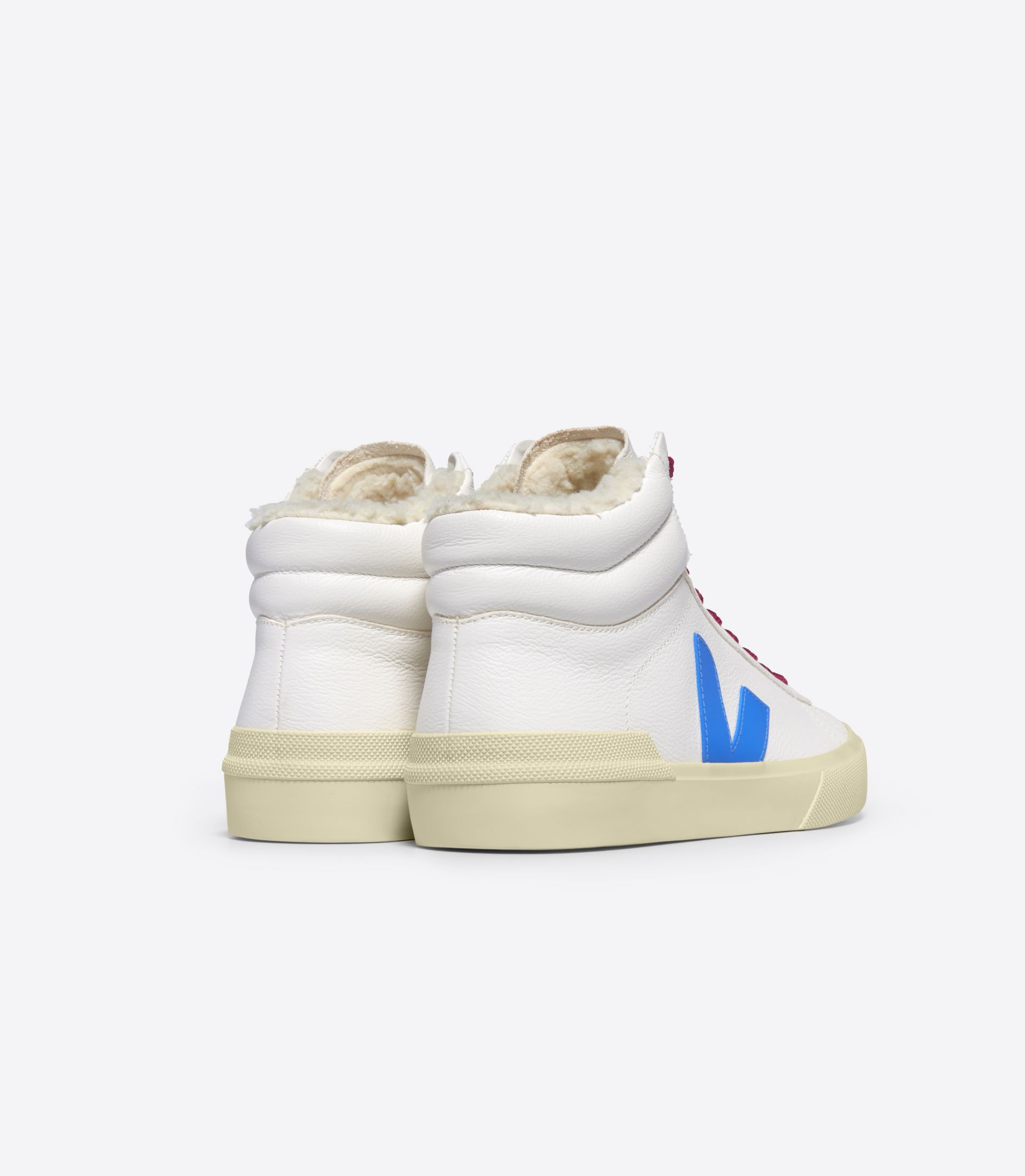 VEJA MINOTAUR FURED LEATHER WHITE EGEE | VJ24331