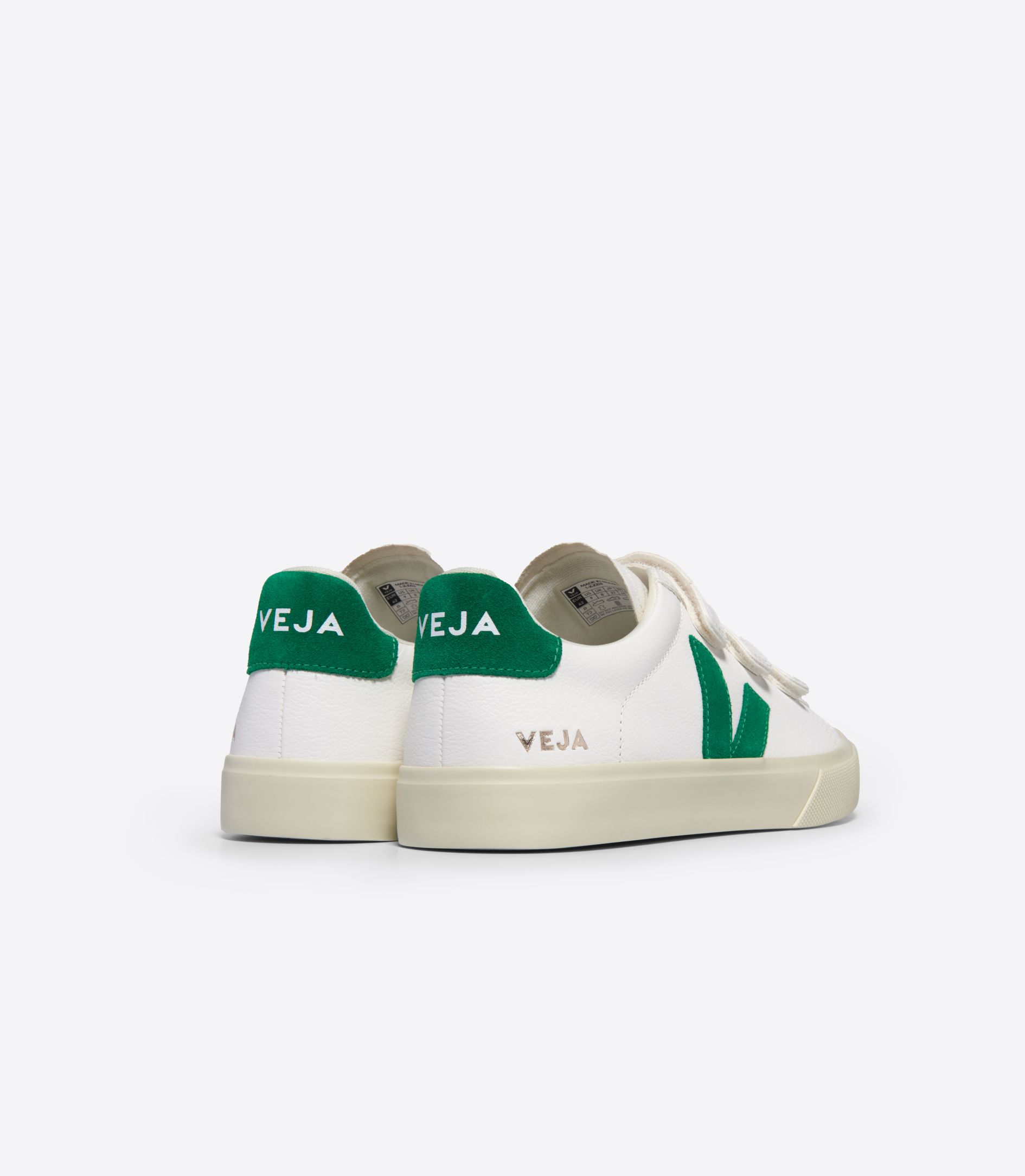 VEJA RECIFE LEATHER WHITE EMERAUDE | VJ24357