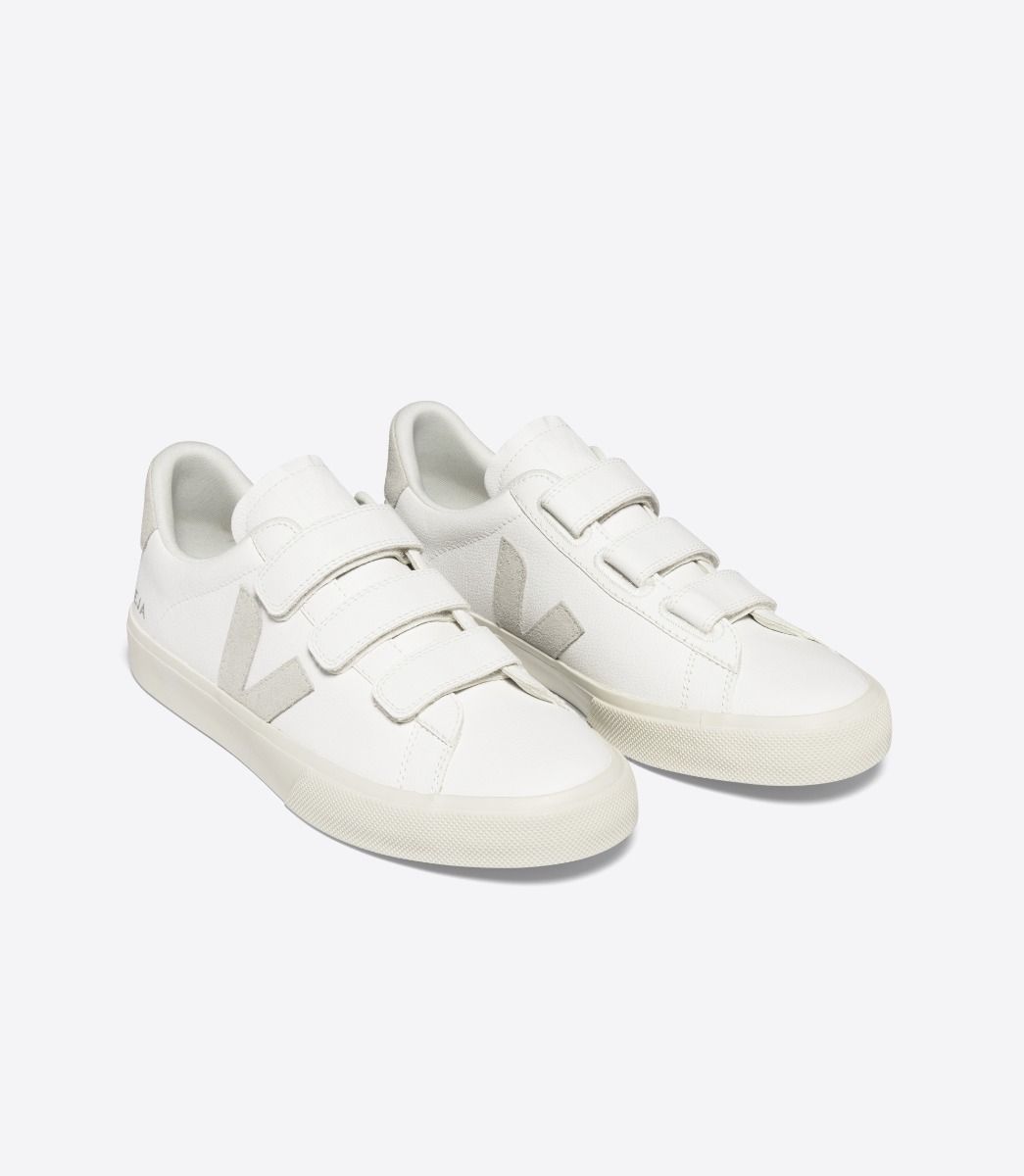 VEJA RECIFE LEATHER WHITE NATURAL | VJ24356