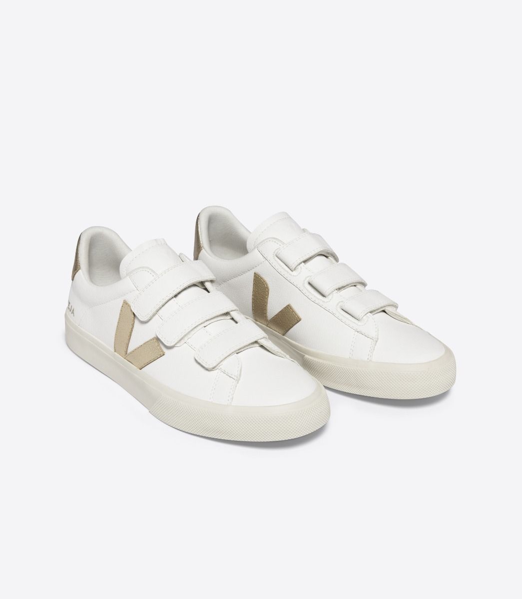 VEJA RECIFE LEATHER WHITE PLATINE | VJ24610